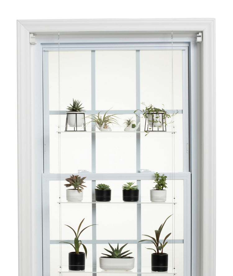 Hanging Window Plant Shelf - 4 Shelf.