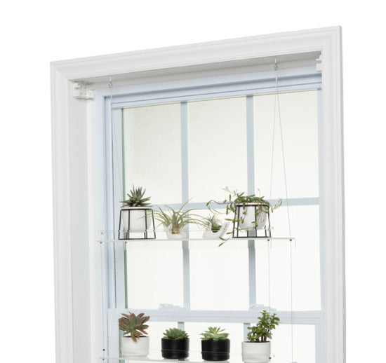 Beautiful Views clear acrylic window plant shelf hook mount