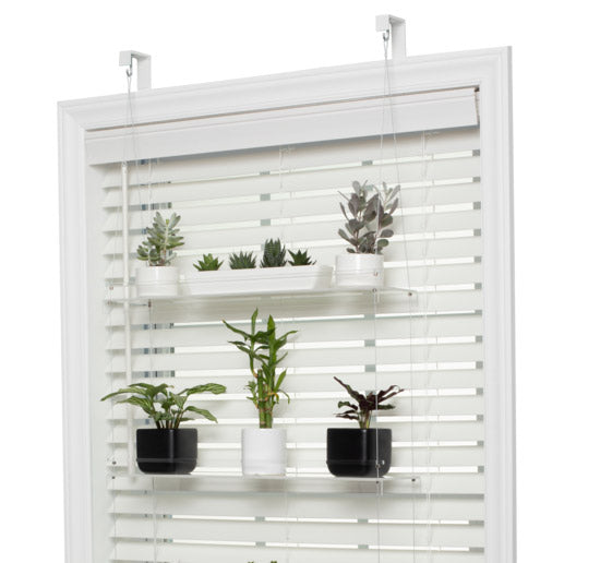 Beautiful Views clear acrylic window plant shelf extension mount blinds
