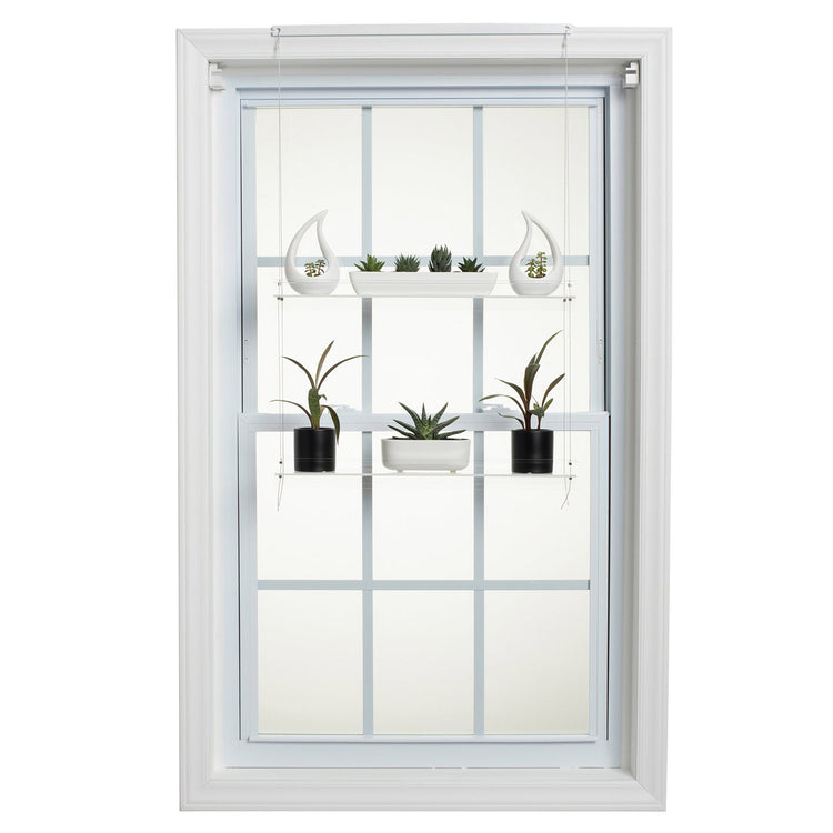 window plant hanger shelf Hanging Window Plant Shelf
