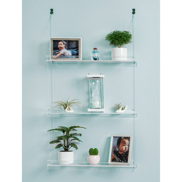 Clear Acrylic Wall Shelves